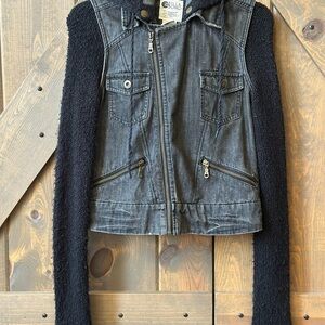 Billabong back denim jacket with Hood